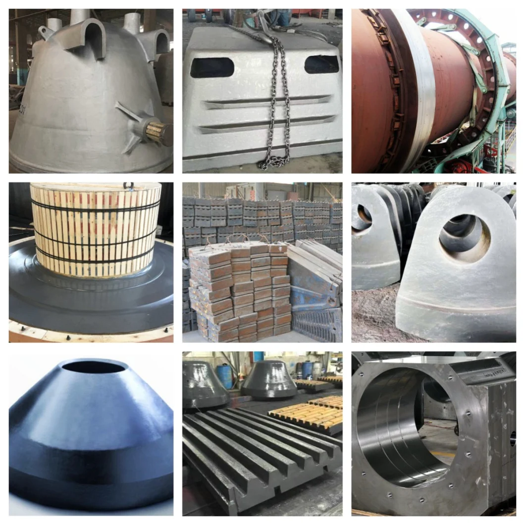 for Mets&prime;o Mn18cr2 Manganese Steel Mantle and Concave Castings Suit HP200 Cone Crusher Spare Wear Parts