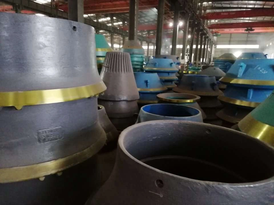 Mantle Bowl Liner Concave, Cone Crusher Wear Liner Manganese Casting Spare Parts